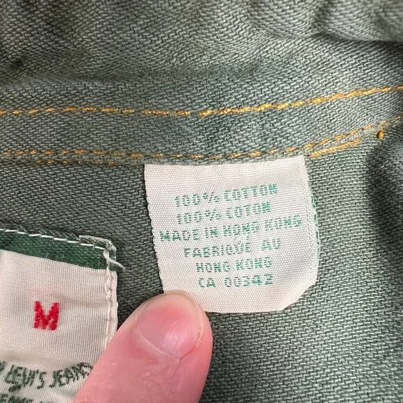 Vintage Levi's Painters Oversized Button Down Up Shirt Light Shacket Relaxed Fit - Picture 5 of 9